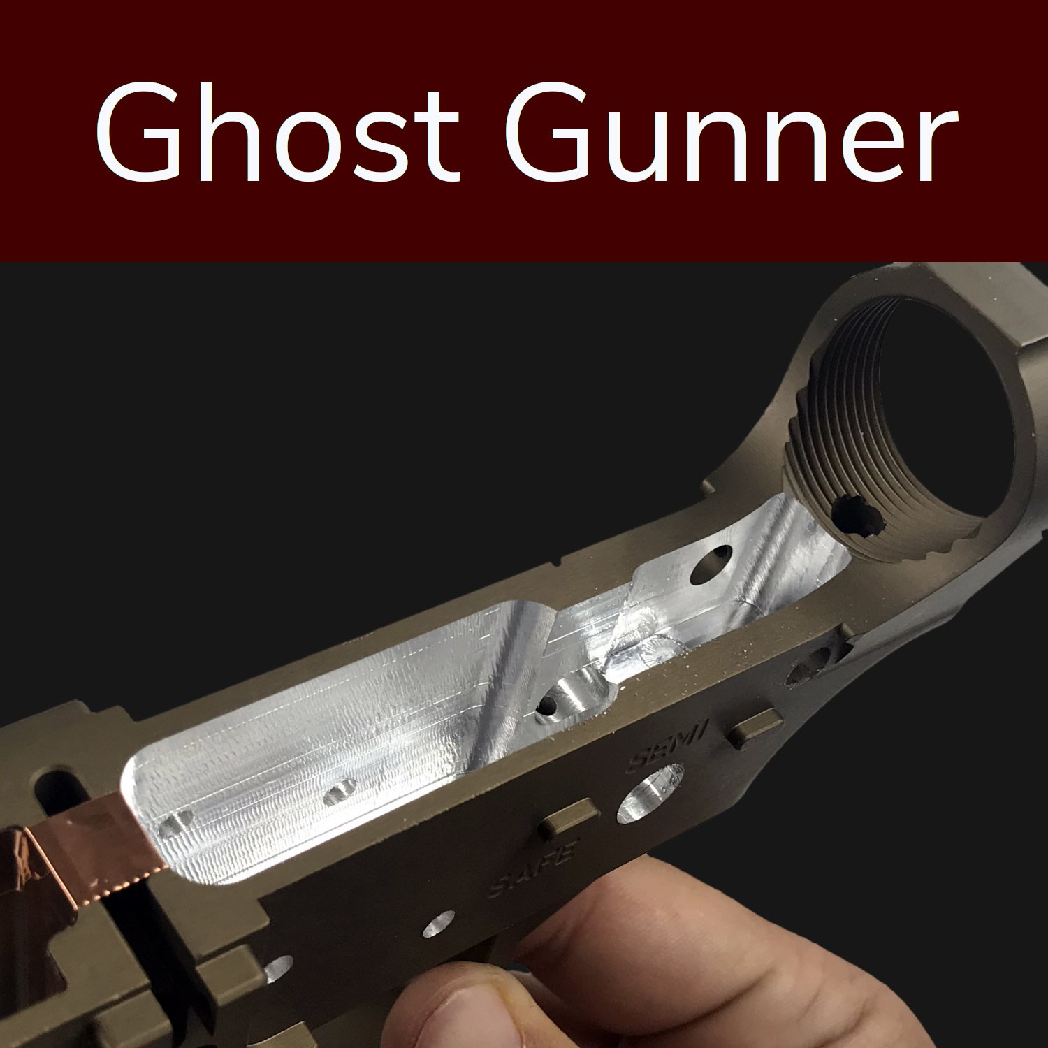 AR-15 80% Receiver, Milled on Ghost Gunner