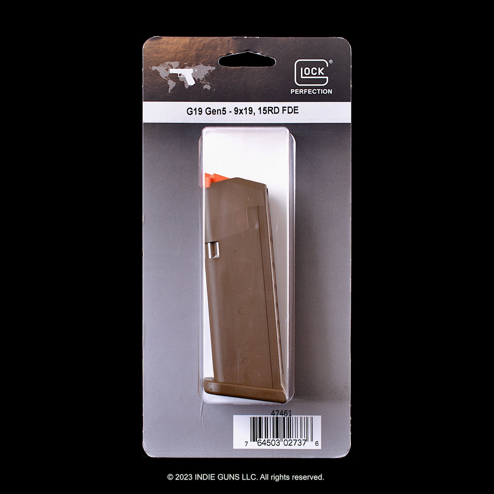 G19 Gen5 9mm 15rd Mag FDE