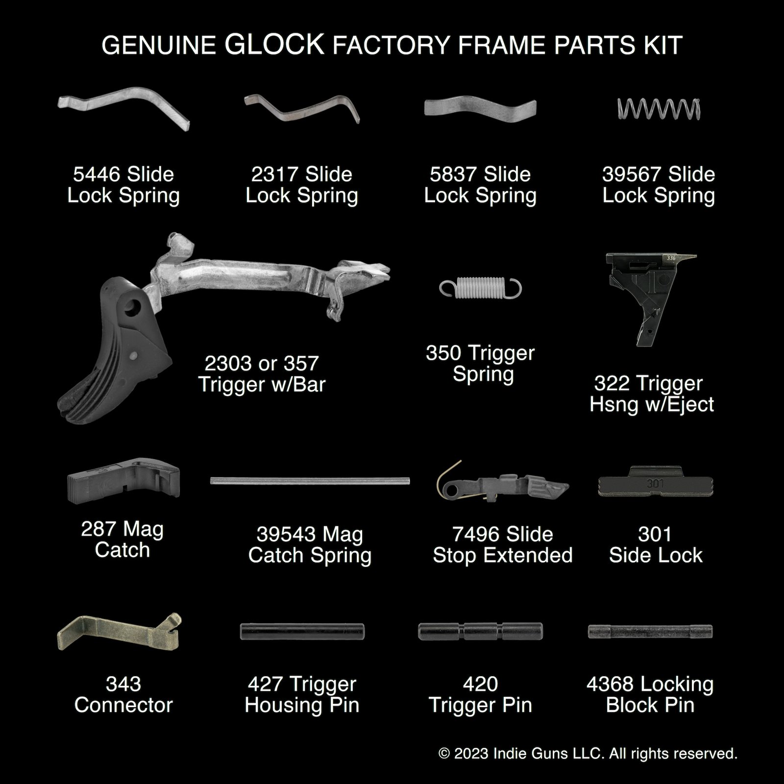Glock Factory Frame Parts Kit