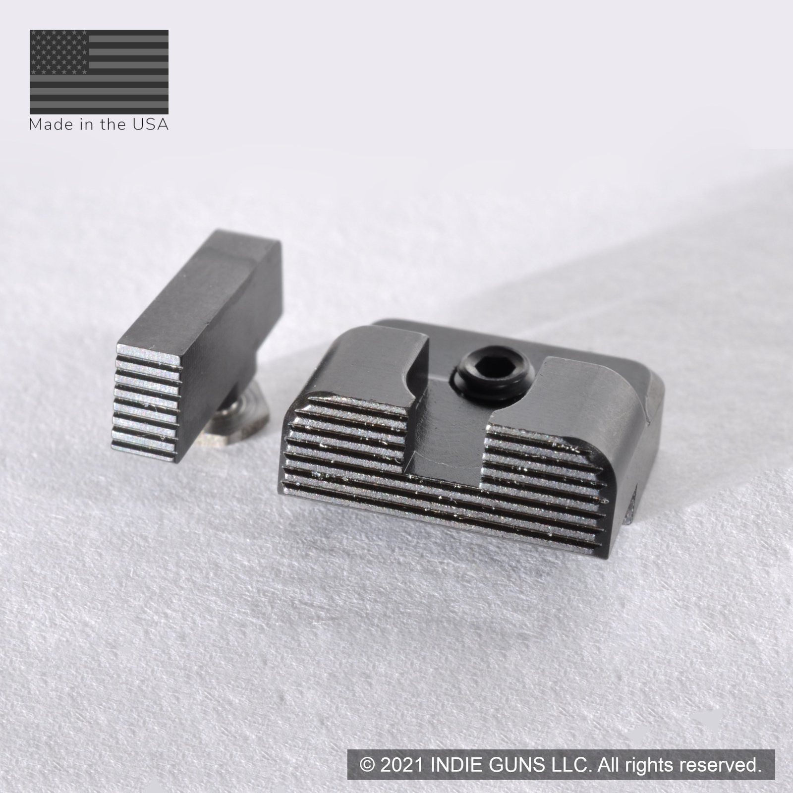 Lo Profile Blackout Sights. Front & Rear 20, 21 - 1